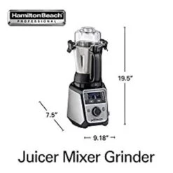 Hamilton Beach Professional 4-in-1 Juicer Mixer Grinder, Commercial-Grade 1400 Watt Motor, 120V, 3 Leakproof Jars, For Wet And Dry Spices, Chutneys And Curries, Engineered In India & USA (58770) 17 Hamilton Beach Professional 4-in-1 Juicer Mixer Grinder, Commercial-Grade 1400 Watt Motor, 120V, 3 Leakproof Jars, For Wet And Dry Spices, Chutneys And Curries, Engineered In India & USA (58770) -KitchenAid Shop 002d4cd4 4281 4cc9 a583 fba0471e854d