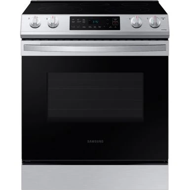 Samsung - 6.3 Cu. Ft. Front Control Slide-In Electric Range With Wi-Fi, Fingerprint Resistant - Stainless Steel 3 Samsung - 6.3 Cu. Ft. Front Control Slide-In Electric Range With Wi-Fi, Fingerprint Resistant - Stainless Steel