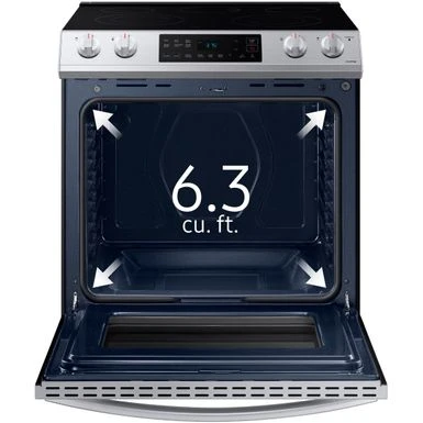 Samsung - 6.3 Cu. Ft. Front Control Slide-In Electric Range With Wi-Fi, Fingerprint Resistant - Stainless Steel 9 Samsung - 6.3 Cu. Ft. Front Control Slide-In Electric Range With Wi-Fi, Fingerprint Resistant - Stainless Steel - Image 7