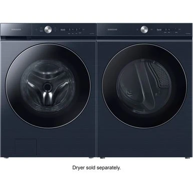Samsung - BESPOKE 5.3 Cu. Ft. Ultra Capacity Front Load Washer With AI OptiWash And Auto Dispense - Brushed Navy 13 Samsung - BESPOKE 5.3 Cu. Ft. Ultra Capacity Front Load Washer With AI OptiWash And Auto Dispense - Brushed Navy - Image 11