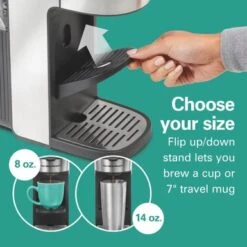 Hamilton Beach The Scoop Single-Serve Stainless Steel Coffee Maker With Removable Reservoir - Stainless Steel 16 Hamilton Beach The Scoop Single-Serve Stainless Steel Coffee Maker With Removable Reservoir - Stainless Steel -KitchenAid Shop 05c3efb6 b803 4b8c ae11 b1df21dbd195