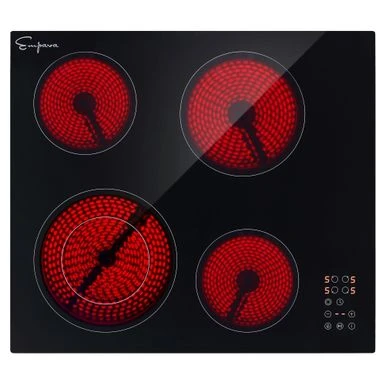 Built-In 24-in 4 Elements Smooth Surface Radiant Electric Cooktop - 24" - Black 3 Built-In 24-in 4 Elements Smooth Surface Radiant Electric Cooktop - 24" - Black