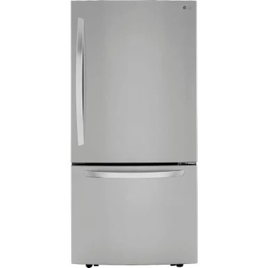 LG - 25.5 Cu. Ft. Bottom-Freezer Refrigerator With Ice Maker - Stainless Steel 3 LG - 25.5 Cu. Ft. Bottom-Freezer Refrigerator With Ice Maker - Stainless Steel