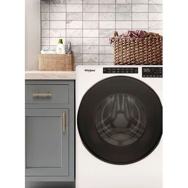 Whirlpool - 4.5 Cu. Ft. High-Efficiency Stackable Front Load Washer With Steam And Tumble Fresh - White 14 Whirlpool - 4.5 Cu. Ft. High-Efficiency Stackable Front Load Washer With Steam And Tumble Fresh - White - Image 12