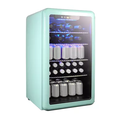 Magic Chef 3.4cu. Ft. Mint Green Retro Beverage Cooler 4 Magic Chef 3.4cu. Ft. Mint Green Retro Beverage Cooler - Image 2