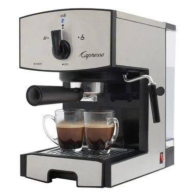 Capresso - EC50 Espresso Machine With 15 Bars Of Pressure And Milk Frother - Stainless Steel 4 Capresso - EC50 Espresso Machine With 15 Bars Of Pressure And Milk Frother - Stainless Steel - Image 2