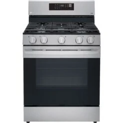 LG - 5.8 Cu. Ft. Smart Freestanding Gas True Convection Range With EasyClean And AirFry - Stainless Steel