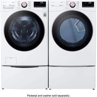 LG - 7.4 Cu. Ft. Stackable Smart Electric Dryer With Steam And Built-In Intelligence - White 8 LG - 7.4 Cu. Ft. Stackable Smart Electric Dryer With Steam And Built-In Intelligence - White - Image 6