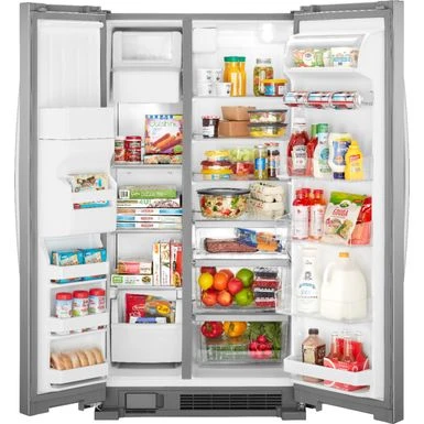 Whirlpool - 24.6 Cu. Ft. Side-by-Side Refrigerator - Stainless Steel 7 Whirlpool - 24.6 Cu. Ft. Side-by-Side Refrigerator - Stainless Steel - Image 5