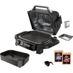 Ninja - Woodfire Outdoor Grill & Smoker, 7-in-1 Master Grill, BBQ Smoker, & Outdoor Air Fryer With Woodfire Technology - Grey 28 Ninja - Woodfire Outdoor Grill & Smoker, 7-in-1 Master Grill, BBQ Smoker, & Outdoor Air Fryer With Woodfire Technology - Grey -KitchenAid Shop 0e6b2204 06d5 56bc 8264 f60f8c982c49