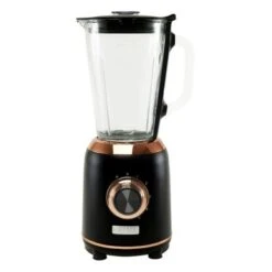 Haden Heritage 56 Ounce 5-Speed Retro Blender With Glass Jar - Black / Copper