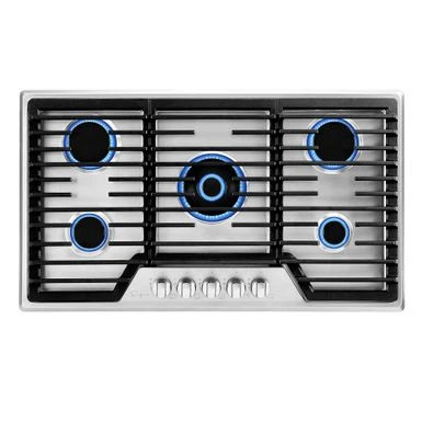 Pro-style 36-in Built-in Gas Cooktop With 5 Sealed Burners - LPG Convertible In Stainless Steel - Silver 6 Pro-style 36-in Built-in Gas Cooktop With 5 Sealed Burners - LPG Convertible In Stainless Steel - Silver - Image 4