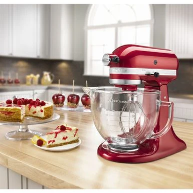 KitchenAid Artisan Designer Series Tilt-Back Head Stand Mixer In Candy Apple Red 6 KitchenAid Artisan Designer Series Tilt-Back Head Stand Mixer In Candy Apple Red - Image 4