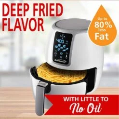 Brentwood Small 1400 Watt 4 Quart Electric Digital Air Fryer With Temperature Control In White - 4 Quart - White - 4 Quart -KitchenAid Shop 1206cd34 ad3b 4a21 a46f bd840a84591e