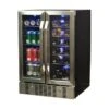 NewAir 18 Bottle/ 52 Can, Dual Zone Wine And Beverage Cooler - Black