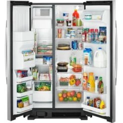 Amana - 24.5 Cu. Ft. Side-by-Side Refrigerator With Water And Ice Dispenser - Stainless Steel -KitchenAid Shop 1228435b 1711 5071 946e 015ba92aaf28