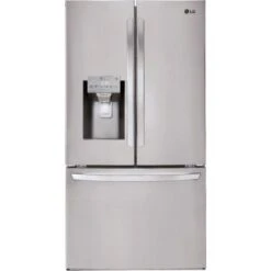 LG - 26.2 Cu. Ft. French Door Smart Refrigerator With Dual Ice Maker - Stainless Steel
