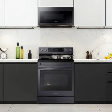Samsung 6.3-Cu. Ft. Smart Freestanding Electric Range With No-Preheat Air Fry, Convection+ And Griddle, Brushed Black 15 Samsung 6.3-Cu. Ft. Smart Freestanding Electric Range With No-Preheat Air Fry, Convection+ And Griddle, Brushed Black - Image 13