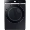 Samsung Ada 7.5 Cu. Ft. Brushed Black Smart Dial Gas Dryer With Super Speed Dry