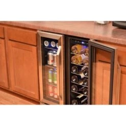 NewAir 18 Bottle/ 52 Can, Dual Zone Wine And Beverage Cooler - Black 20 NewAir 18 Bottle/ 52 Can, Dual Zone Wine And Beverage Cooler - Black -KitchenAid Shop 14c2cefb 2e56 4250 9b87 5dff1ce39964