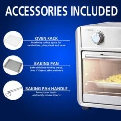 Brentwood 1700 Watt 24 Quart Convection Air Fryer Toaster Oven In Silver - 17.25" X 15.75" X 13.25" - Silver - 17.25" X 15.75" X 13.25" 8 Brentwood 1700 Watt 24 Quart Convection Air Fryer Toaster Oven In Silver - 17.25" X 15.75" X 13.25" - Silver - 17.25" X 15.75" X 13.25" -KitchenAid Shop 14e927aa d3da 4e2e a4a3 7c4fc10cb1e6