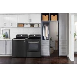 LG - 7.3 Cu. Ft. Smart Electric Dryer With Steam And Sensor Dry - Black Steel 22 LG - 7.3 Cu. Ft. Smart Electric Dryer With Steam And Sensor Dry - Black Steel -KitchenAid Shop 15020877 1a1e 5267 a958 683f6662b5c2