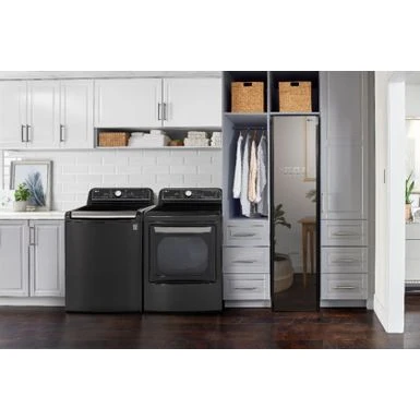 LG - 7.3 Cu. Ft. Smart Electric Dryer With Steam And Sensor Dry - Black Steel 6 LG - 7.3 Cu. Ft. Smart Electric Dryer With Steam And Sensor Dry - Black Steel - Image 4