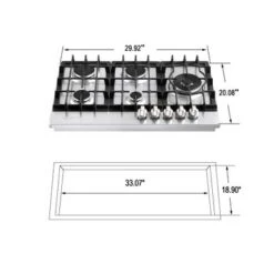 30" Built-in 5 Burners Stainless Steel Gas Cooktop - LPG Convertible - 18,000-BTUs Power Burner - 30 Inch - 30 Inch -KitchenAid Shop 1799a4f1 9464 4d85 b95f b322fd716a78