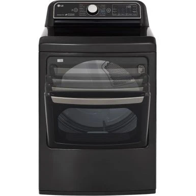 LG - 7.3 Cu. Ft. Smart Electric Dryer With Steam And Sensor Dry - Black Steel 10 LG - 7.3 Cu. Ft. Smart Electric Dryer With Steam And Sensor Dry - Black Steel - Image 8