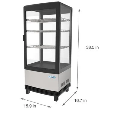 KoolMore Countertop Commercial Stanless Steel Refrigerator Display Case - 3 Cu. Ft 8 KoolMore Countertop Commercial Stanless Steel Refrigerator Display Case - 3 Cu. Ft - Image 6