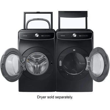 Samsung - 6.0 Cu. Ft. Total Capacity Smart Dial Washer With FlexWash™ And Super Speed Wash - Black 10 Samsung - 6.0 Cu. Ft. Total Capacity Smart Dial Washer With FlexWash™ And Super Speed Wash - Black - Image 8