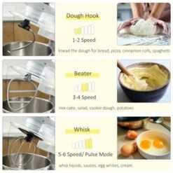 HOMCOM Stand Mixer With Splash Guard, Electric Hand Mixer Set With 6 Qt. Large Mixing Bowl - 14.5" X 9" X 14.5" - White 34 HOMCOM Stand Mixer With Splash Guard, Electric Hand Mixer Set With 6 Qt. Large Mixing Bowl - 14.5" X 9" X 14.5" - White -KitchenAid Shop 1a180042 1a6e 4de4 ba76 ef7151c1ca13