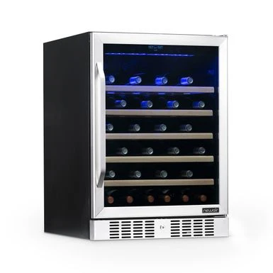 Newair 24" Built-In 52 Bottle Compressor Wine Fridge In Stainless Steel With Precision Digital Thermostat - Silver 3 Newair 24" Built-In 52 Bottle Compressor Wine Fridge In Stainless Steel With Precision Digital Thermostat - Silver