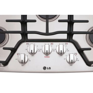 LG 30 Inch 5 Sealed Burner Gas Cooktop - STAINLESS STEEL 8 LG 30 Inch 5 Sealed Burner Gas Cooktop - STAINLESS STEEL - Image 6