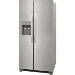 Frigidaire FRSS2323AW 22.3 Cu. Ft. 33 Inch Standard Depth Side By Side Refrigerator - Stainless Steel - Stainless Steel -KitchenAid Shop 1e892597 8b10 4e37 9bf5 c7a76d007593