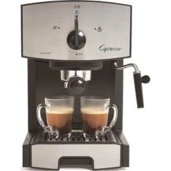 Capresso - EC50 Espresso Machine With 15 Bars Of Pressure And Milk Frother - Stainless Steel
