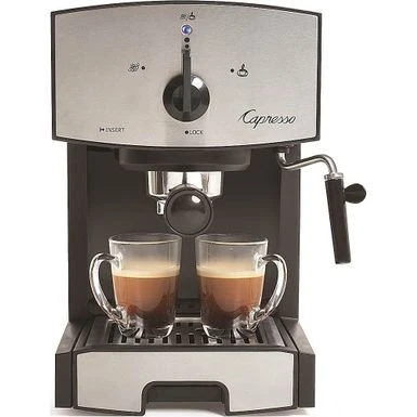 Capresso - EC50 Espresso Machine With 15 Bars Of Pressure And Milk Frother - Stainless Steel 3 Capresso - EC50 Espresso Machine With 15 Bars Of Pressure And Milk Frother - Stainless Steel
