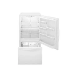 Whirlpool White Bottom Freezer Refrigerator