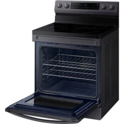 Samsung 6.3-Cu. Ft. Smart Freestanding Electric Range With No-Preheat Air Fry And Convection, Brushed Black -KitchenAid Shop 2089715c 240e 43d7 9aef 8bb540a2ed69