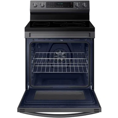 Samsung 6.3-Cu. Ft. Smart Freestanding Electric Range With No-Preheat Air Fry, Convection+ And Griddle, Brushed Black 9 Samsung 6.3-Cu. Ft. Smart Freestanding Electric Range With No-Preheat Air Fry, Convection+ And Griddle, Brushed Black - Image 7