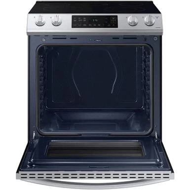 Samsung - 6.3 Cu. Ft. Front Control Slide-In Electric Range With Wi-Fi, Fingerprint Resistant - Stainless Steel 10 Samsung - 6.3 Cu. Ft. Front Control Slide-In Electric Range With Wi-Fi, Fingerprint Resistant - Stainless Steel - Image 8