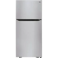 LG - 20.2 Cu. Ft. Top-Freezer Refrigerator - Stainless Steel