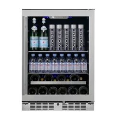 TITAN Transcend 24 In. 84 Can And 13 Bottle Built-In Beverage And Wine Cooler - 24 Inch
