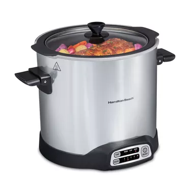Hamilton Beach - 10qt Sear & Cook Stockpot Slow Cooker Silver 6 Hamilton Beach - 10qt Sear & Cook Stockpot Slow Cooker Silver - Image 4