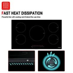 Gasland Chef 36" Built-in Electric Induction Cooktop With 5 Burners , Vitro Ceramic Glass, Sensor Touch Control, 240V - Black -KitchenAid Shop 2315e2b8 2fdb 423f afdb ff047dadc8b3