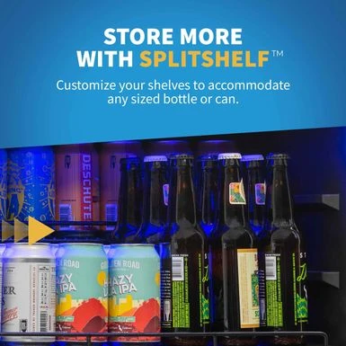 NewAir 24" Built-in Dual Zone 20 Bottle And 70 Can Wine And Beverage Fridge In Stainless Steel - Silver 7 NewAir 24" Built-in Dual Zone 20 Bottle And 70 Can Wine And Beverage Fridge In Stainless Steel - Silver - Image 5
