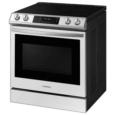 Samsung 6.3 Cu. Ft. Bespoke White Glass Smart Front Control Slide-In Electric Range 5 Samsung 6.3 Cu. Ft. Bespoke White Glass Smart Front Control Slide-In Electric Range - Image 3