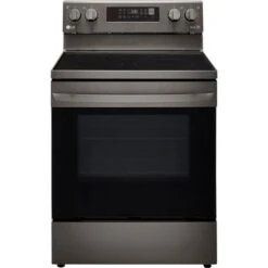 LG 6.3-Cu. Ft. Electric Smart Range With EasyClean And AirFry Black Stainless Steel