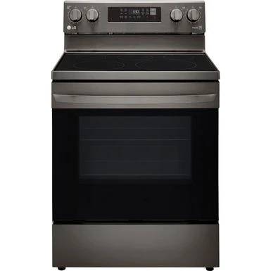 LG 6.3-Cu. Ft. Electric Smart Range With EasyClean And AirFry Black Stainless Steel 3 LG 6.3-Cu. Ft. Electric Smart Range With EasyClean And AirFry Black Stainless Steel