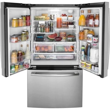 GE - 27.0 Cu. Ft. French Door Refrigerator With Internal Water Dispenser - Stainless Steel 16 GE - 27.0 Cu. Ft. French Door Refrigerator With Internal Water Dispenser - Stainless Steel - Image 14